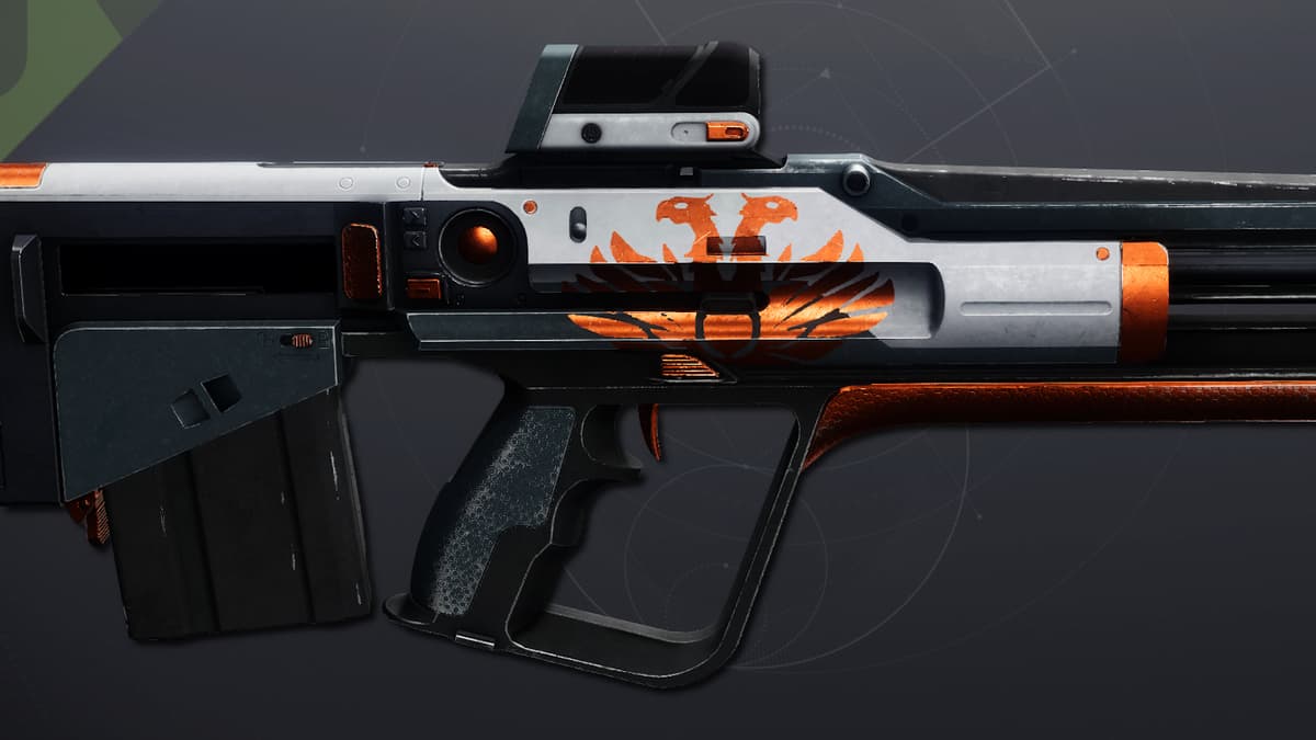 A side profile of the Joxer's Longsword pulse rifle in Destiny 2.