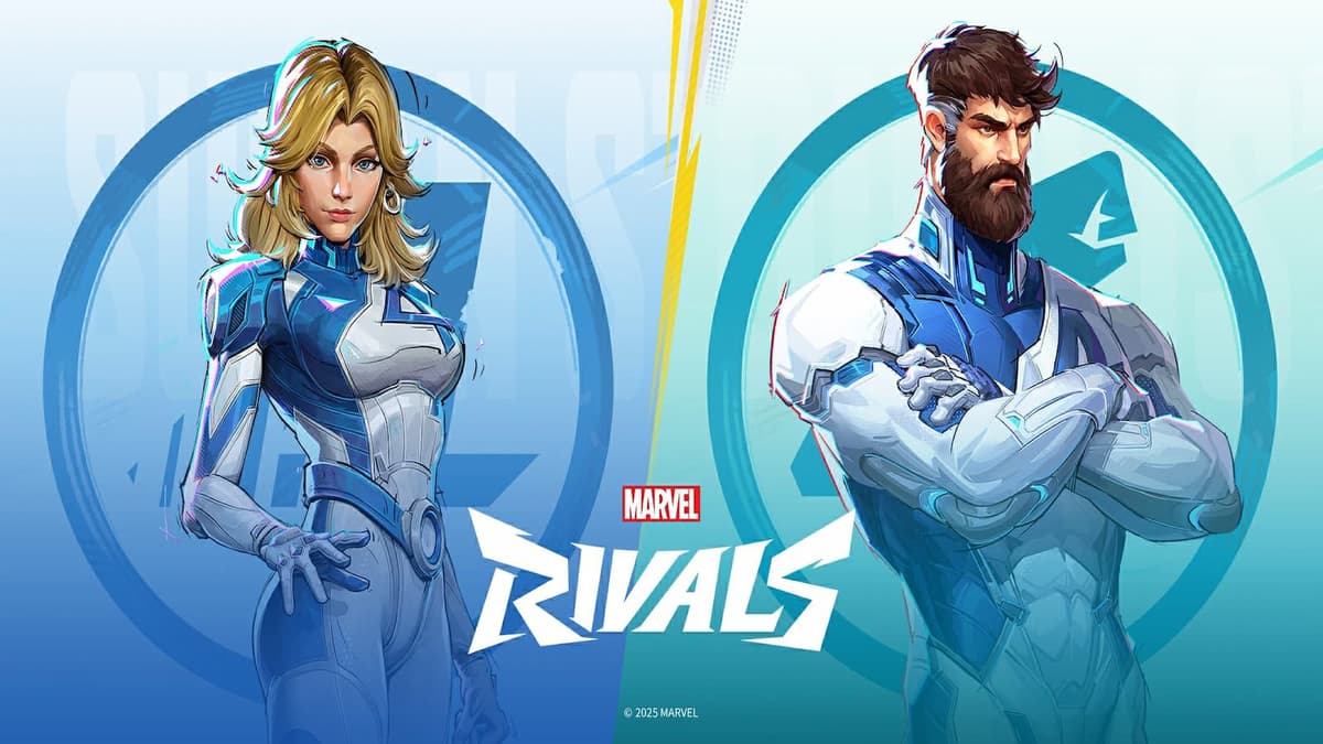 Mister Fantastic and Invisible Woman side by side in Marvel Rivals