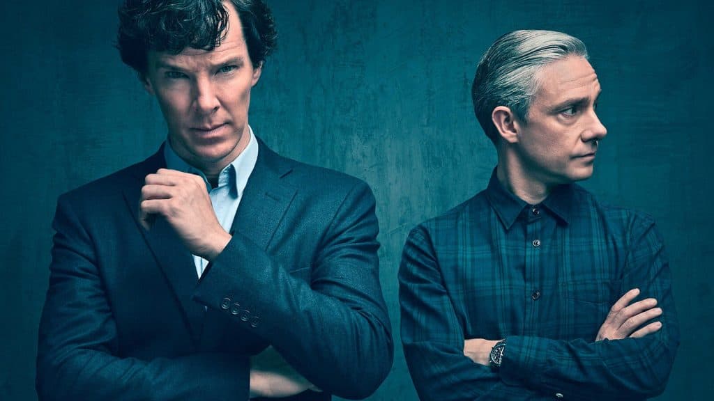 Sherlock and Watson from the BBC Sherlock show