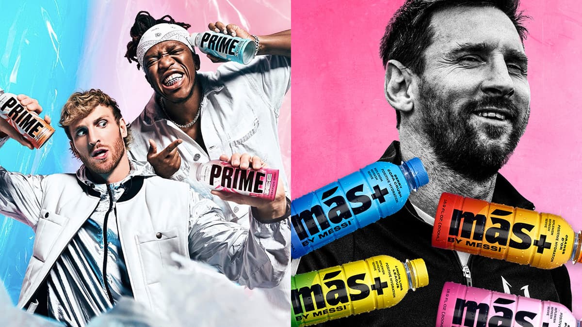 Prime Hydration Messi Mas+ Logan Paul KSI