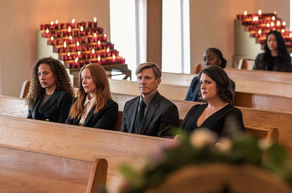 Natalie's funeral in Yellowjackets Season 3