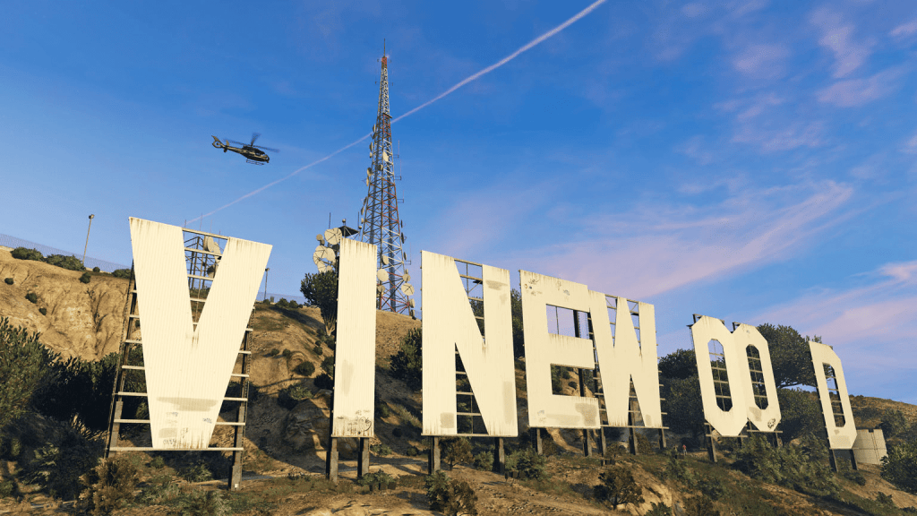 Vinewood sign in GTA